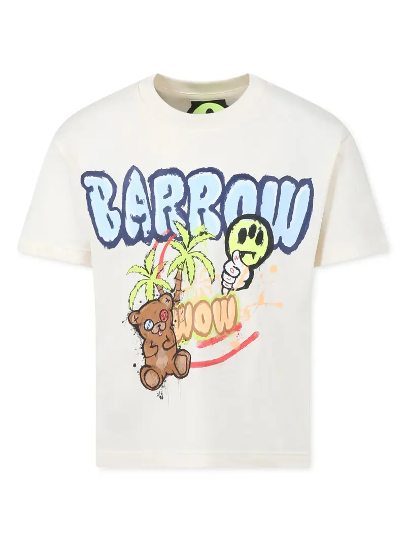 T-SHIRT CREMA CON FANTASIA BARROW