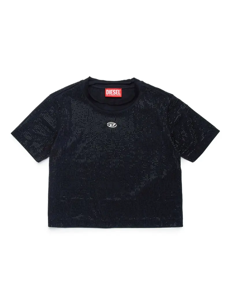T-SHIRT CROP CON BORCHIE DIESEL