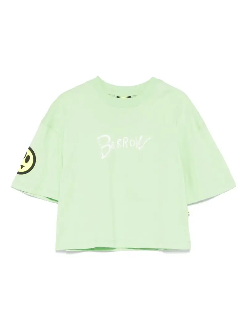 T-SHIRT CROP VERDE LIME BARROW