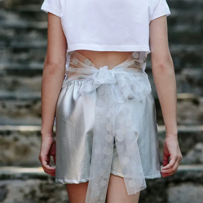T-SHIRT FIOCCO TULLE