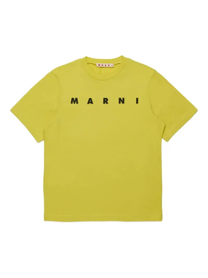 T-SHIRT GIALLA CON LOGO NERO MARNI