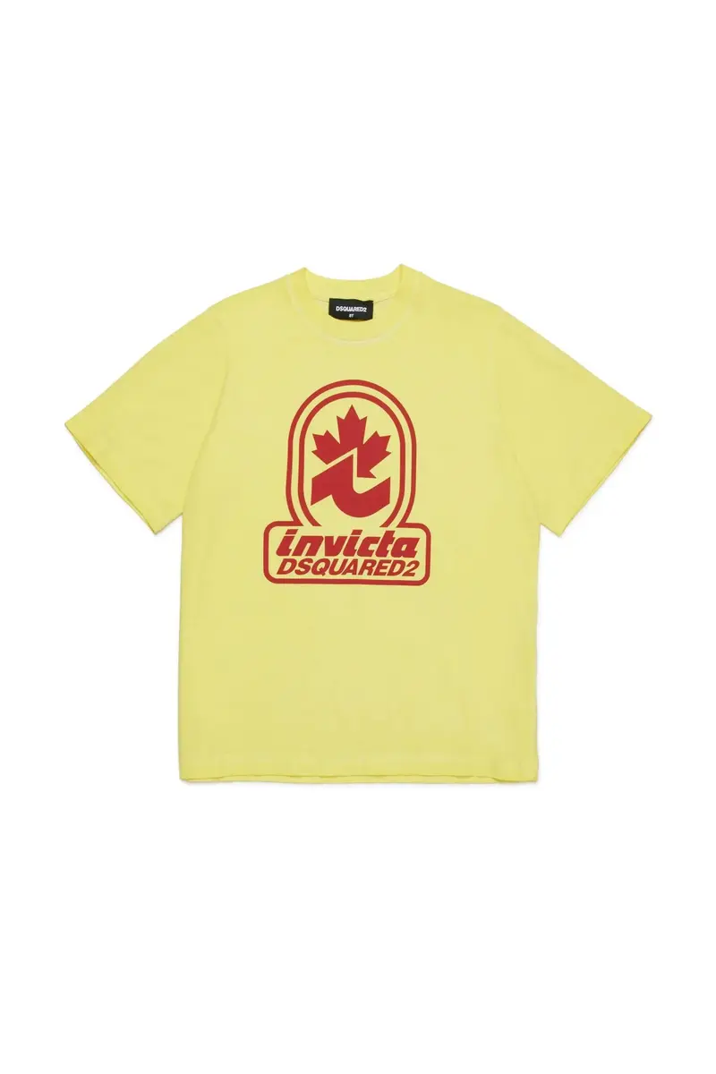 T-SHIRT GIALLA DSQUARED2 X INVICTA