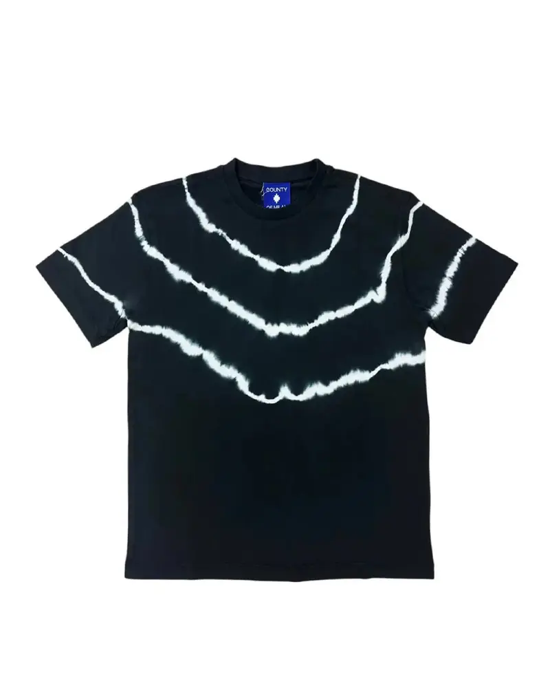 T-SHIRT GIROCOLLO NERA MARCELO BURLON