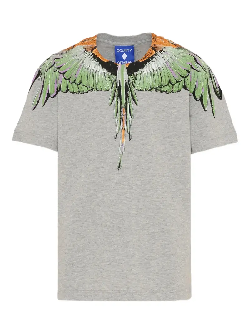 T-SHIRT GRIGIA CON STAMPA ALI MARCELO BURLON