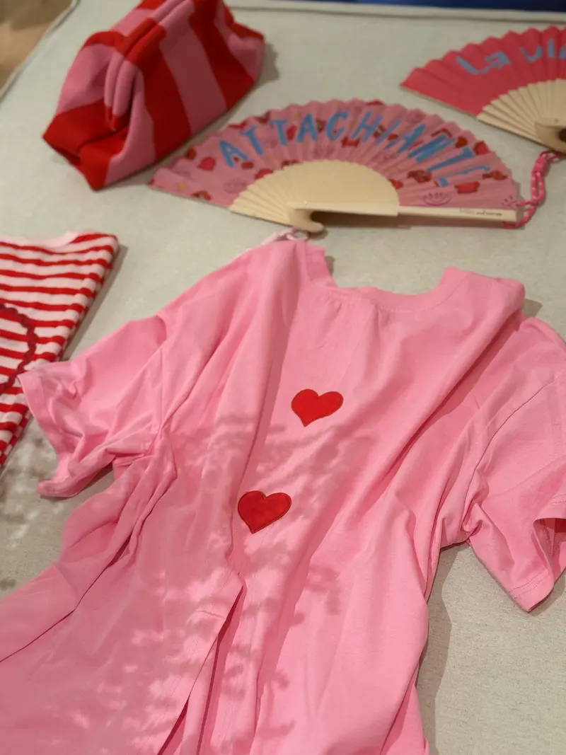T-shirt heart - pink