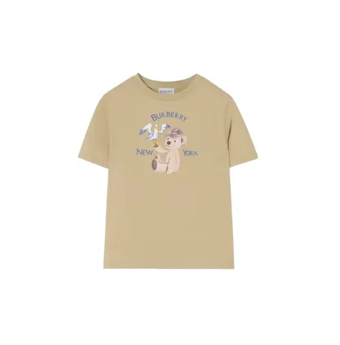 T-shirt in cotone con orsetto New York