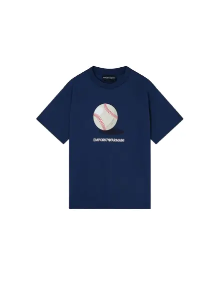 T-shirt in jersey stampa baseball
