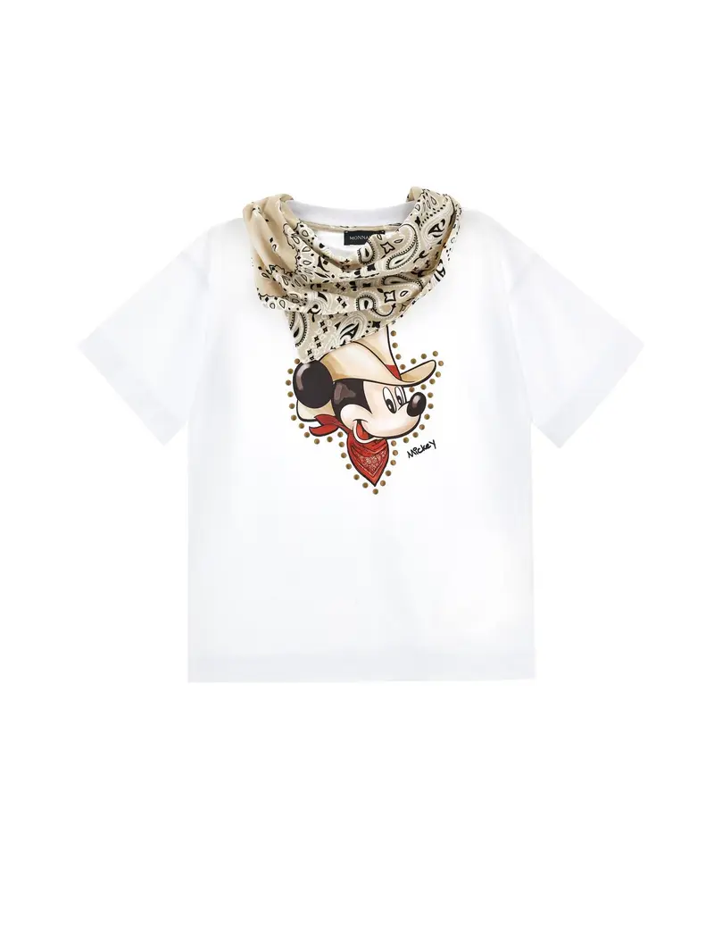 T-shirt jersey Mickey con bandana