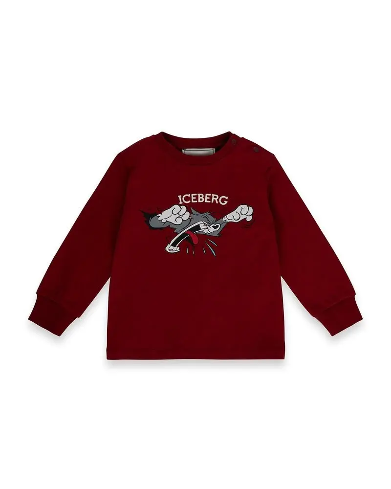 T-SHIRT MANICA LUNGA BORDEAUX ICEBERG
