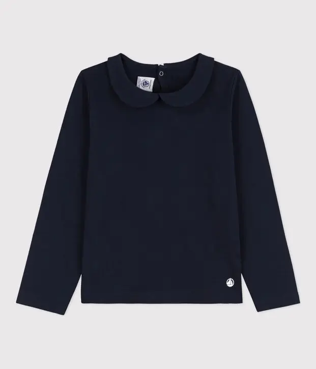 T-shirt maniche lunghe in cotone bambina