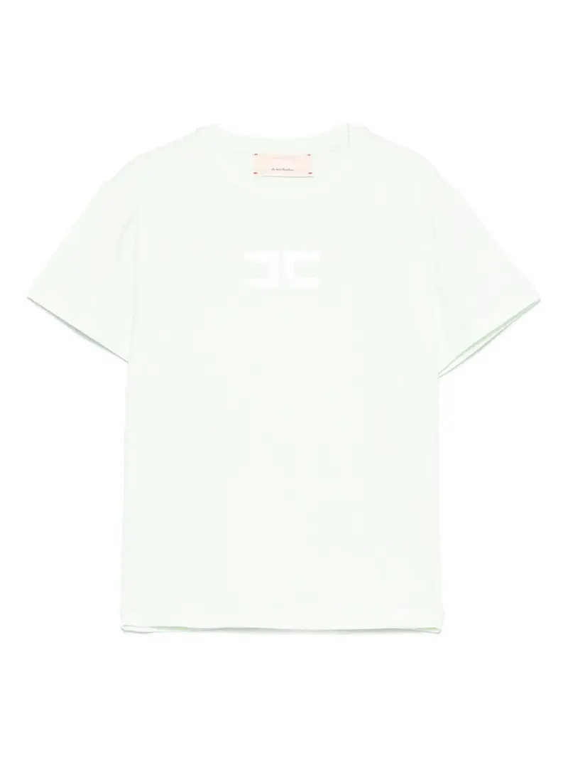 T-SHIRT MENTA CON LOGO IN GOMMA ELISABETTA FRANCHI
