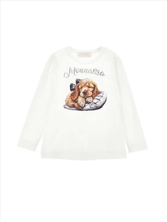 T-Shirt Monnalisa con stampa.