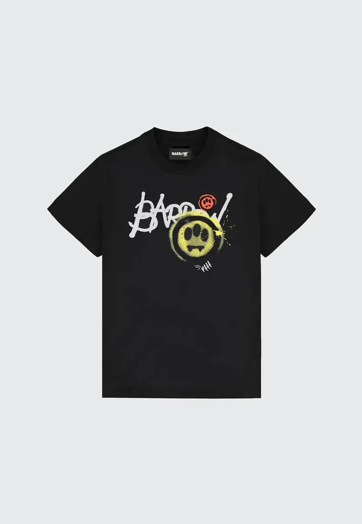 T-SHIRT NERA CON LOGO BARROW