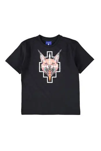 T-SHIRT NERA CON LOGO MARCELO BURLON