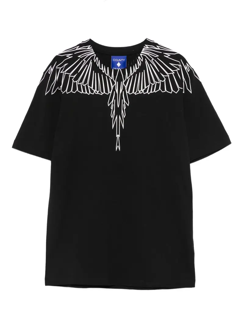 T-SHIRT NERA CON STAMPA ALI MARCELO BURLON