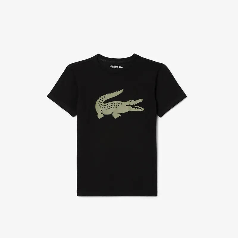 T-SHIRT NERA LOGO LACOSTE