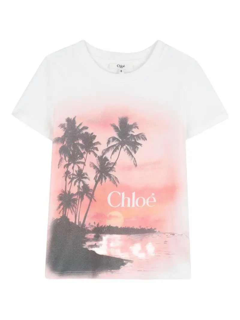 T-shirt per bambina Chloé Kids con stampa