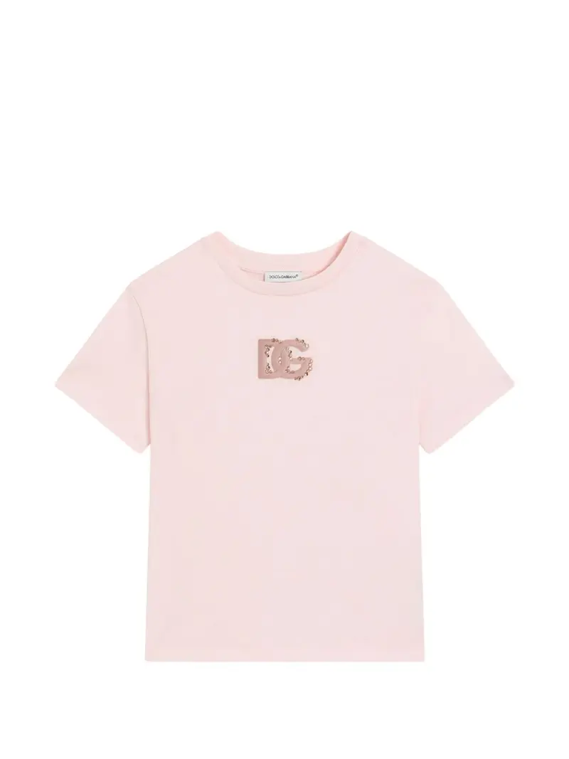 T-shirt per bambina Dolce & Gabbana Kids con logo
