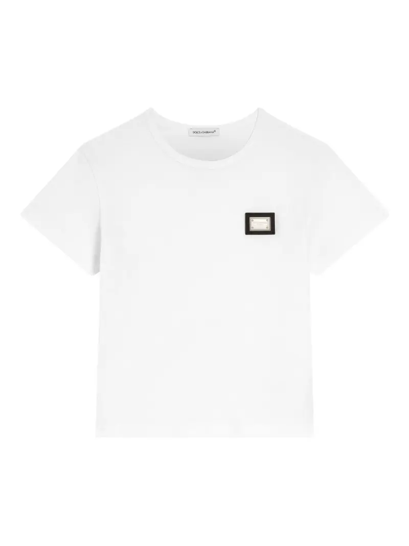 T-shirt per bambino Dolce & Gabbana Kids con placca