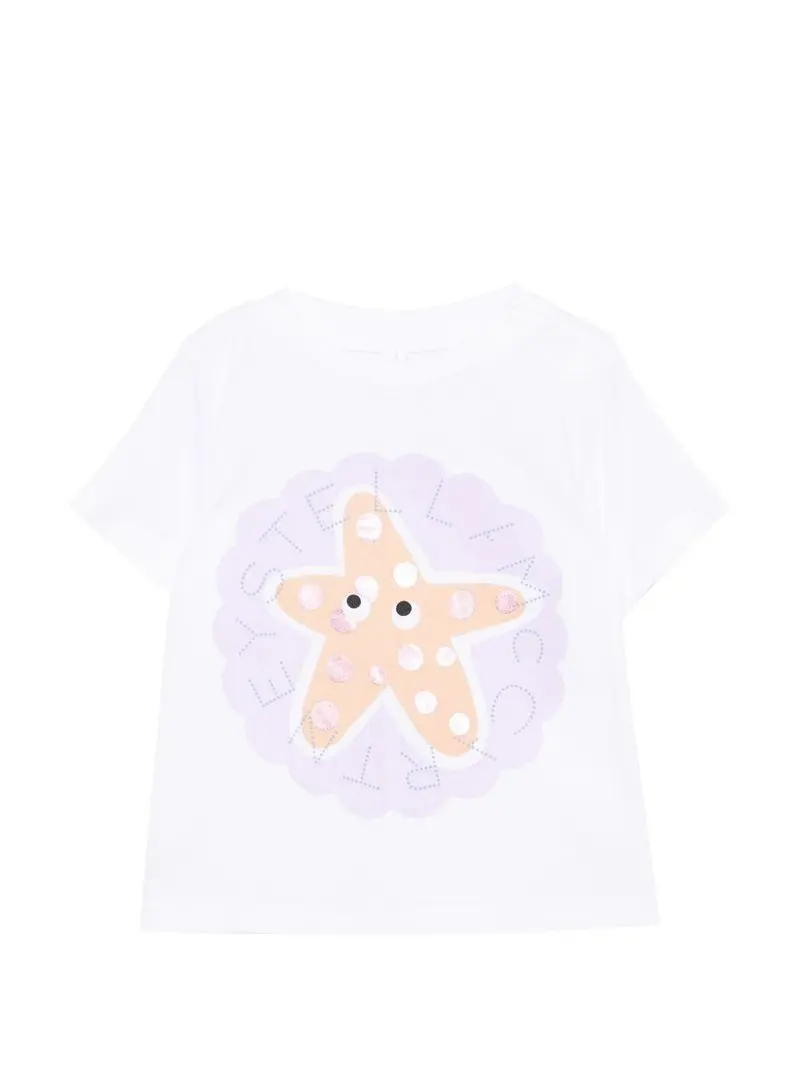 T-shirt per neonata Stella McCartney Kids con stampa