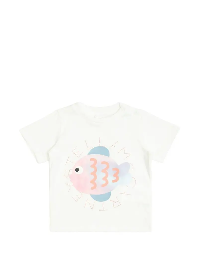 T-shirt per neonata Stella McCartney Kids con stampa