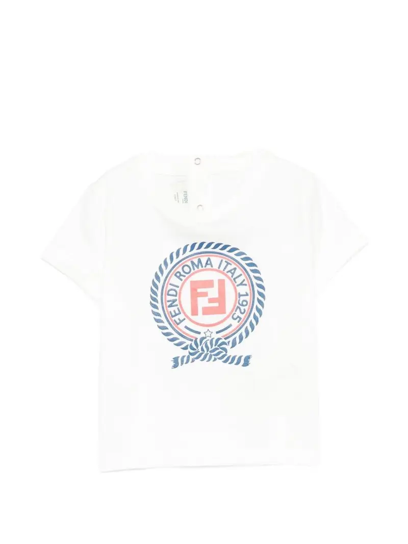 T-shirt per neonato Fendi Kids con logo