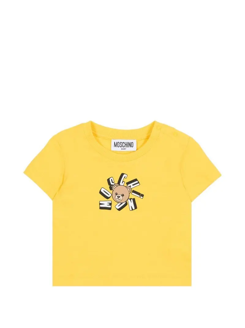T-shirt per neonato Moschino Kids con stampa