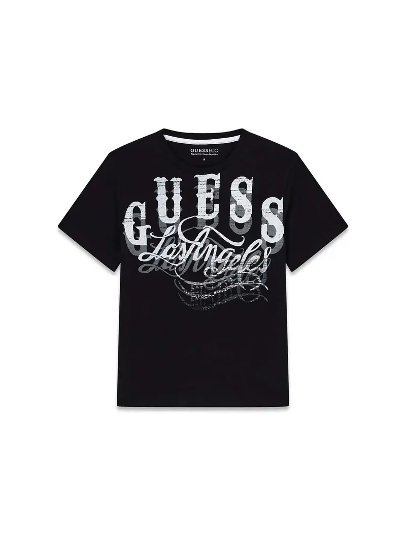 T-SHIRT RAGAZZO - GUESS KIDS NERO