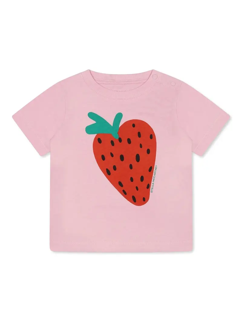 T-SHIRT ROSA CON FRAGOLA STELLA MCCARTNEY