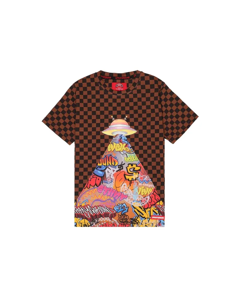T-SHIRT SPRAYGROND CON STAMPA UFO