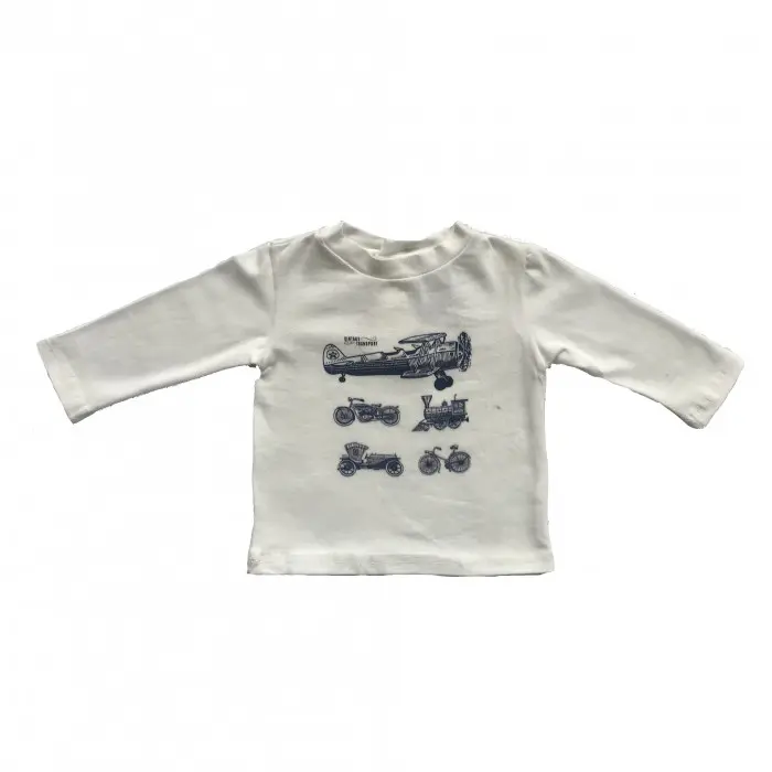 T-SHIRT STAMPA CAMION BLU