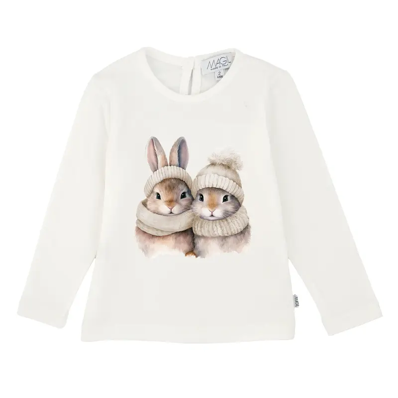 T-SHIRT STAMPA CONIGLIETTI