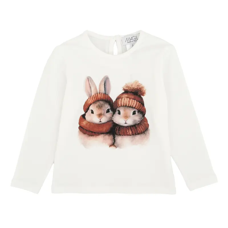 T-SHIRT STAMPA CONIGLIETTI