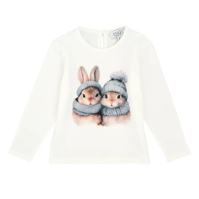 T-SHIRT STAMPA CONIGLIETTI