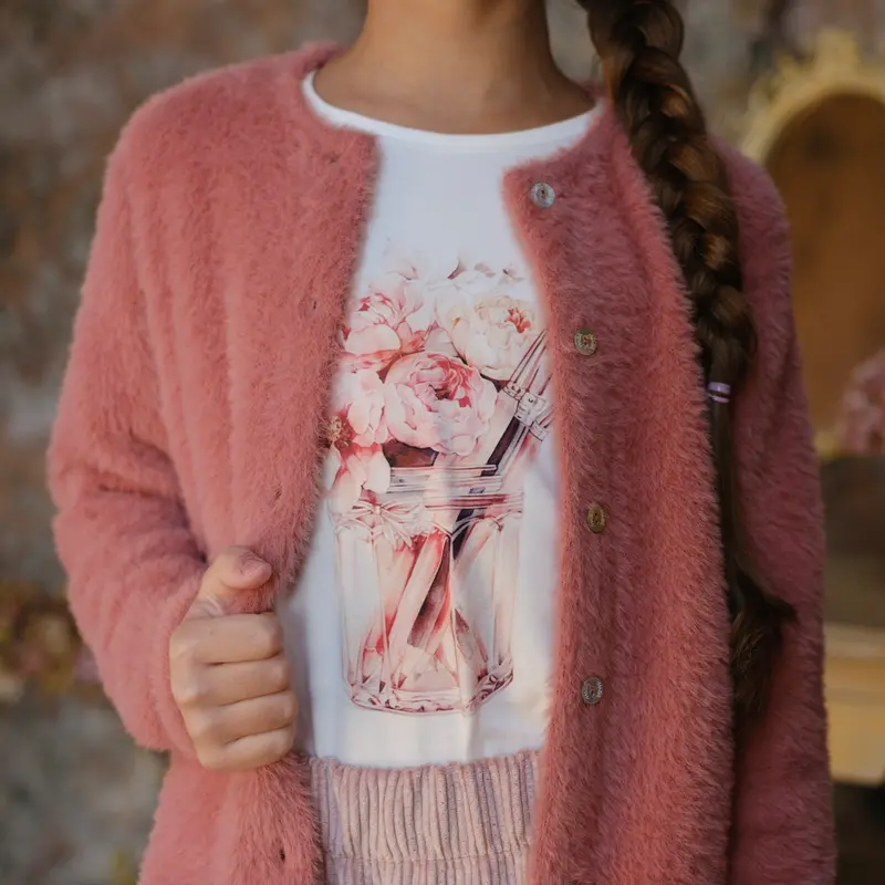 T- SHIRT STAMPA FIORI E PENNELLI