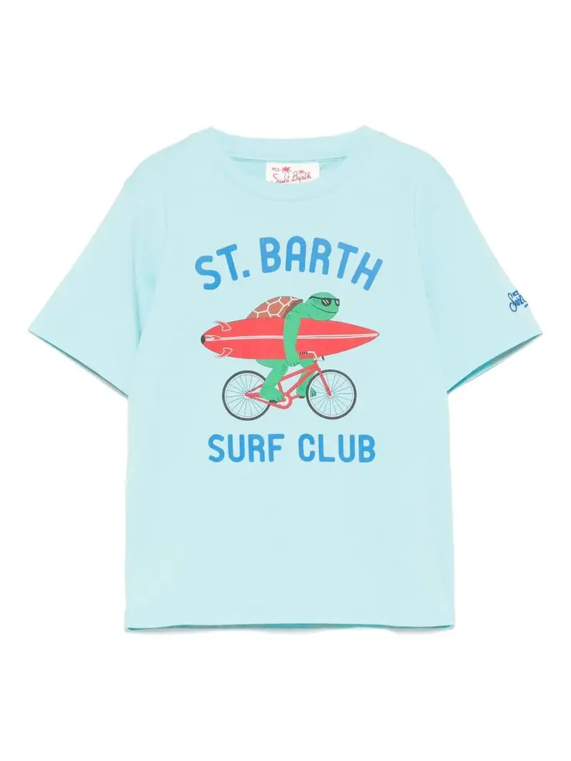 T-SHIRT TARTARUGA CON SURF MC2 SAINT BARTH