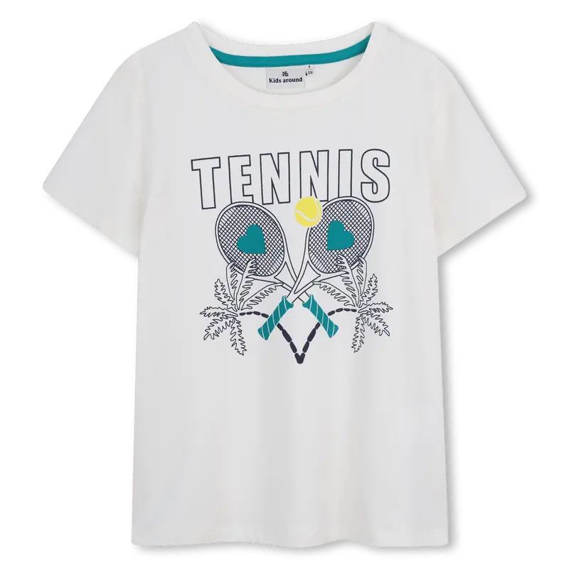 T-SHIRT TENNIS AVORIO KIDS AROUND
