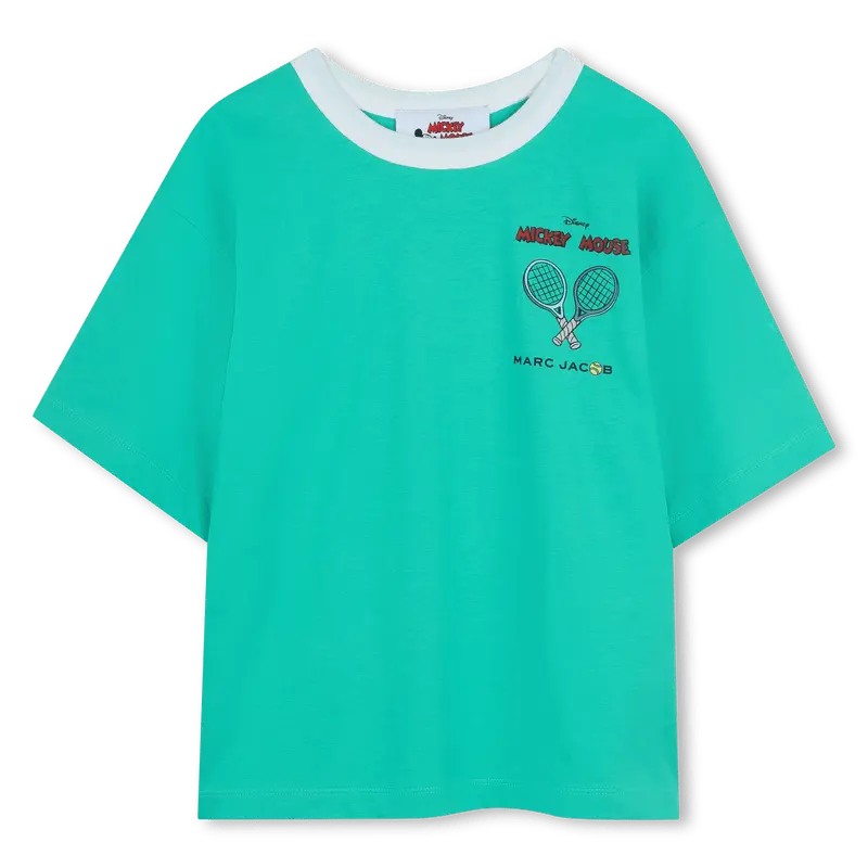 T-SHIRT VERDE MENTA CON TOPOLINO MARC JACOBS
