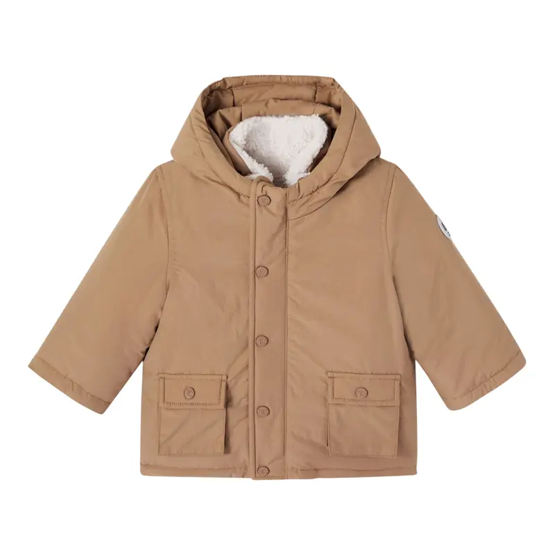Tartine Et Chocolat Giubbino tinta unita Xonj Cappccio Beige per Neonato