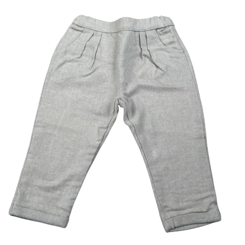 Tartine Et Chocolat Pantalone tinta unita con Girovita Regolabile Beige per Neonato