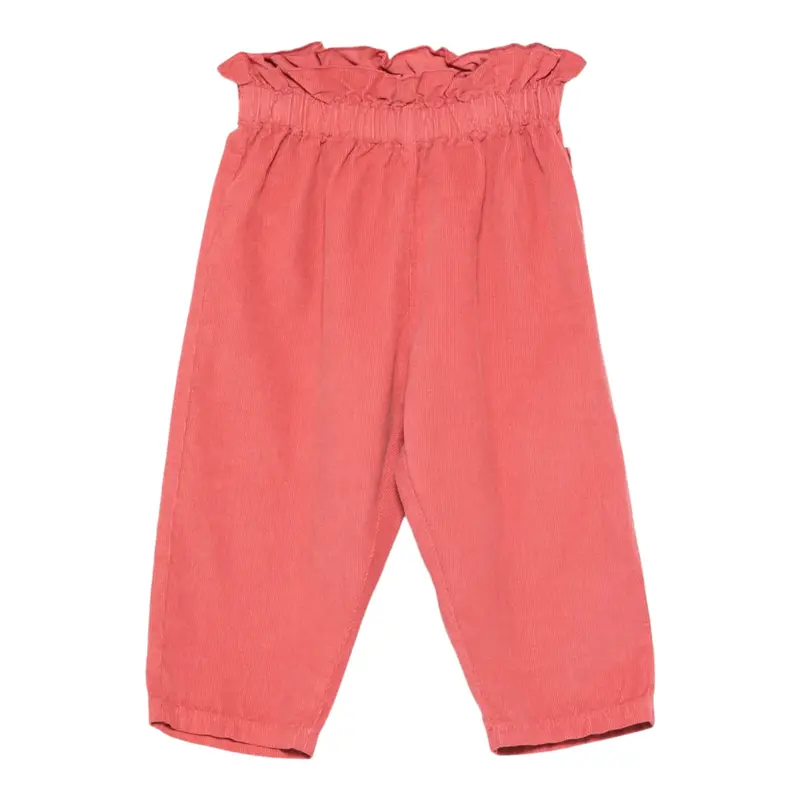 Teddy E Minou Pantalone tinta unita con Elastico In Vita Terra per Neonata