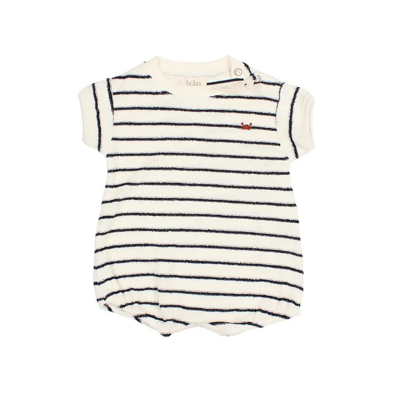 TERRY STRIPES ROMPER