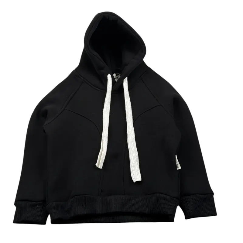The Brothers Completo 2 Pezzi Felpa-Pantalone tinta unita Nero per Neonato