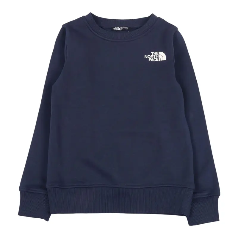 The North Face Felpa Chiusa Girocollo tinta unita Blu per Bambino