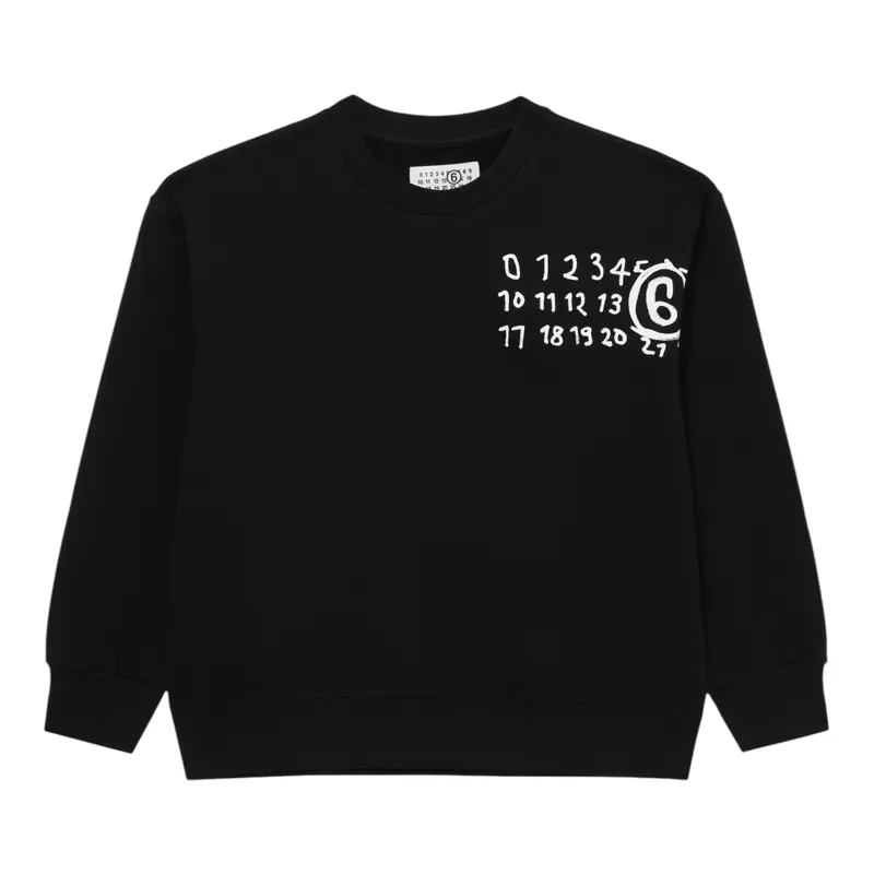 The North Face Felpa Chiusa Girocollo tinta unita con Logo Nero per Bambina