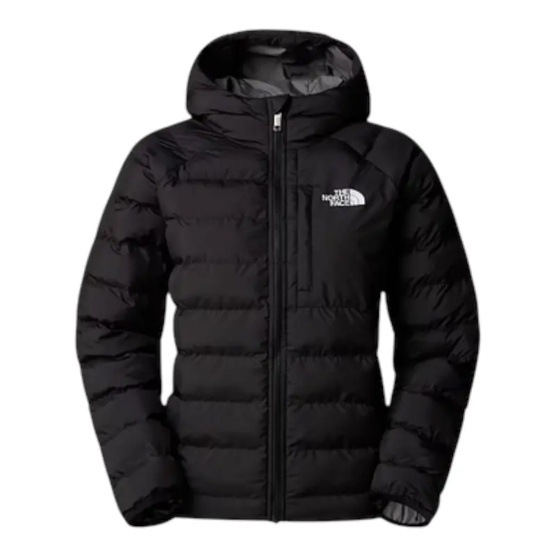 The North Face Giubbino Reversibile con Zip E Cappuccio Nero/Grigio per Bambina