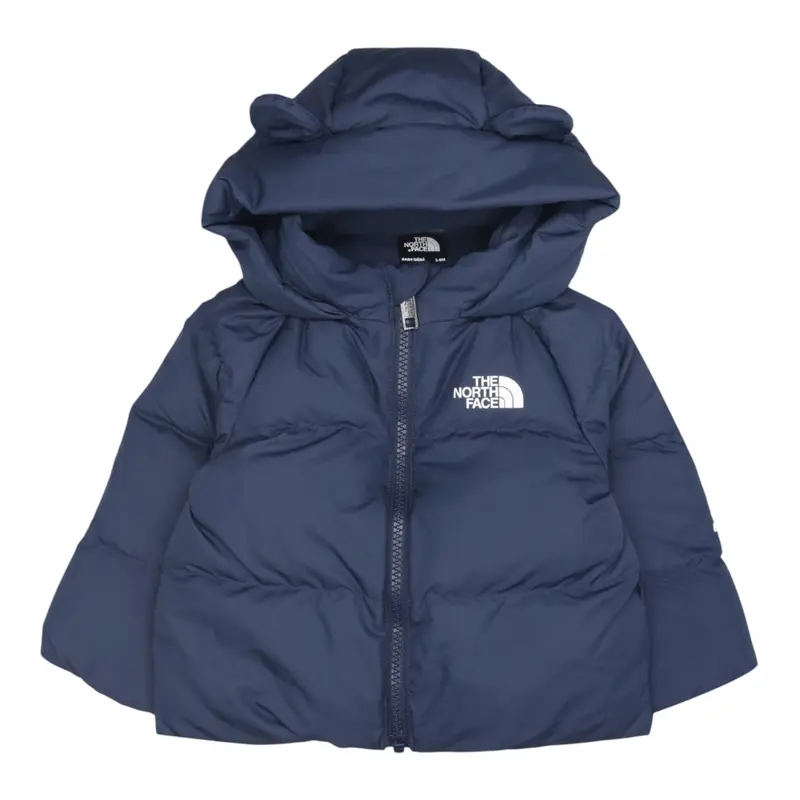 The North Face Giubbino tinta unita con Cappuccio Blu per Neonato