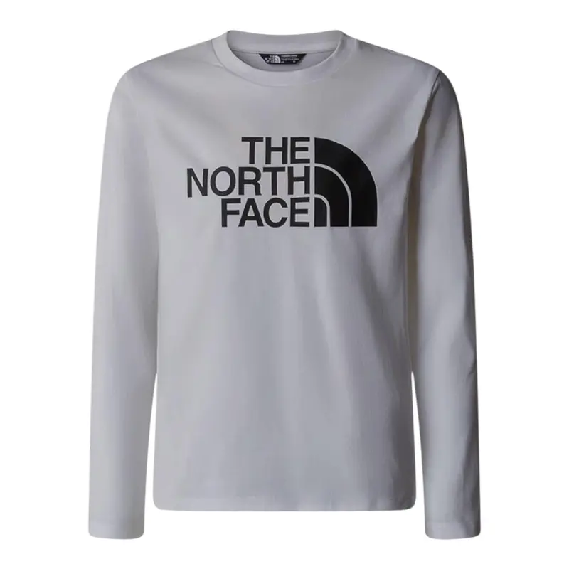 The North Face Shirt Girocollo tinta unita con Logo Bianco per Bambino