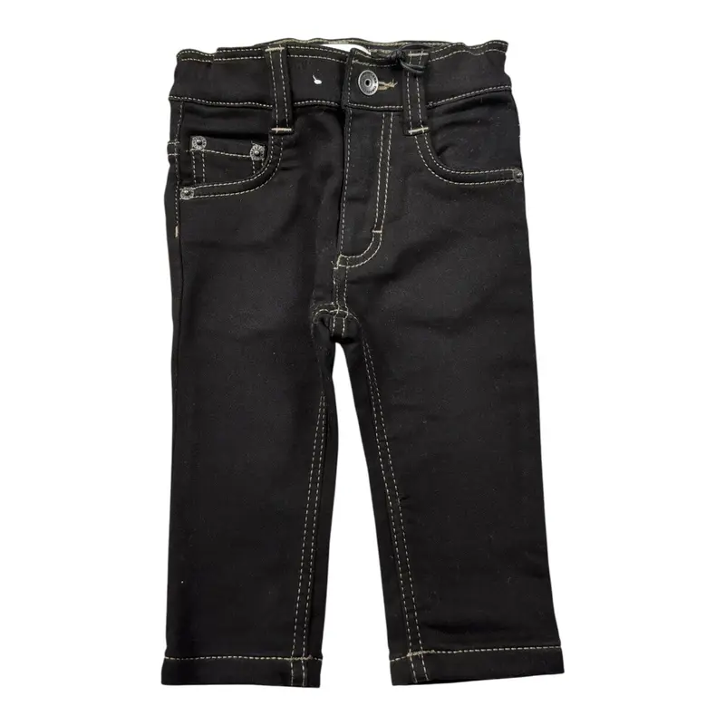 Timberland Jeans tinta unita con Girovita Regolabile Nero per Neonato