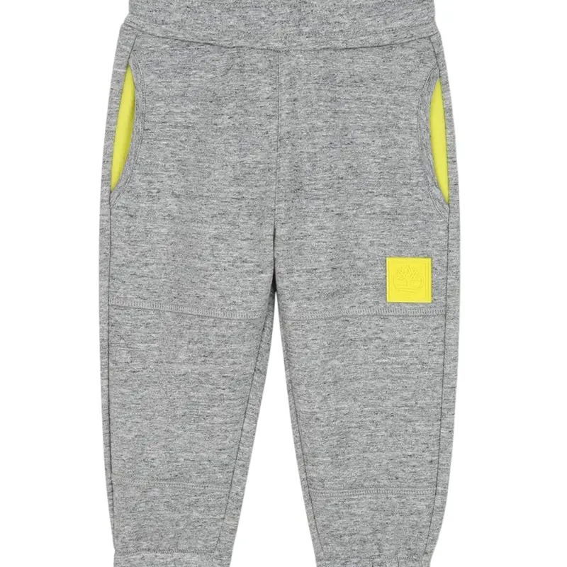 Timberland Pantalone Modello Tuta Bicolore Grigio per Neonato